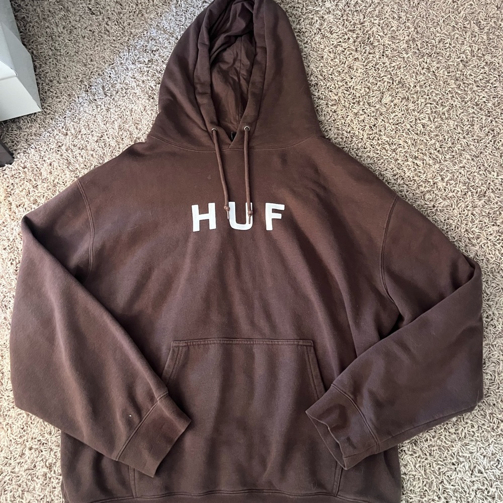 HUF Chocolate Brown Hoodie